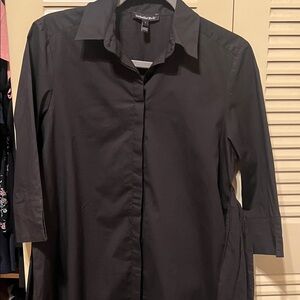 Isabella Oliver Black Button Down Shirt
